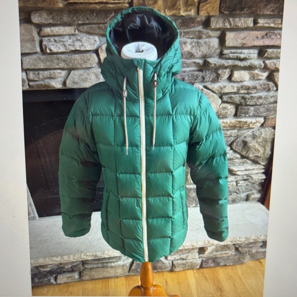 Holden Cumulus Puffer Women’s Down Jacket w/Hood Small Green